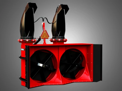 9600A Snow Blower Tractor Attachment 3D Model