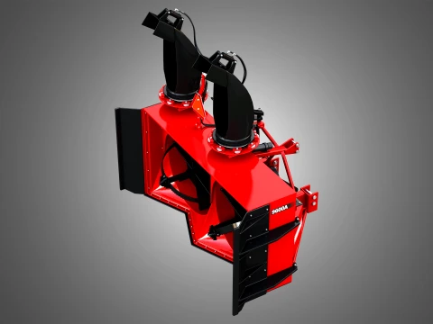 9600A Snow Blower Tractor Attachment 3D Model