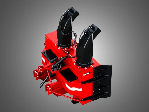 9600A Snow Blower Tractor Attachment 3D Model
