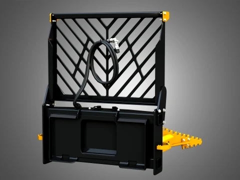Dominator Tree Pulle Compact Track Loader Attachment 3D Model
