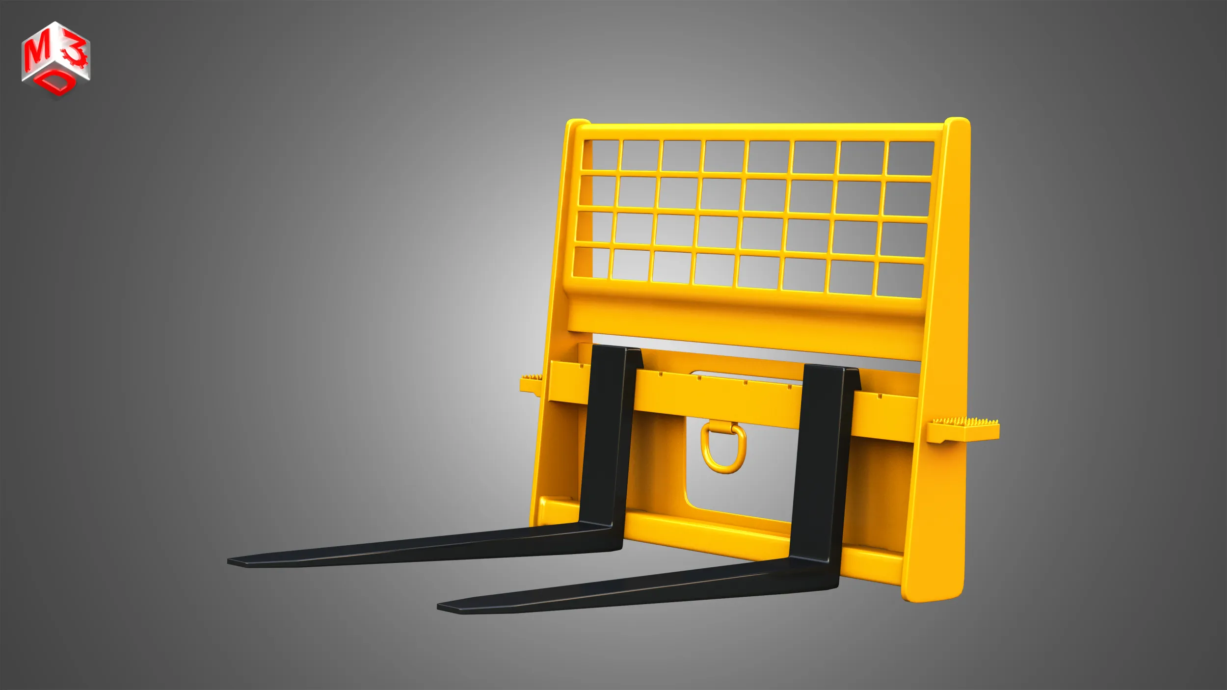 Pallet Fork Compact Track - Skid Steer Loader Attachment 3D Model .c4d .max .obj .3ds .fbx .stl .blend