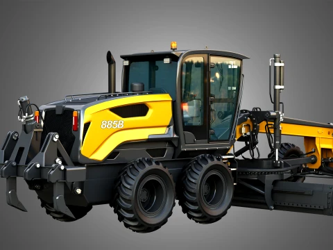 885B Motor Grader Series 2 3D Model