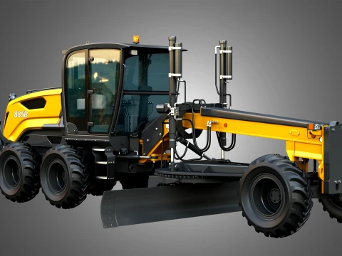 885B Motor Grader Series 2 3D Model