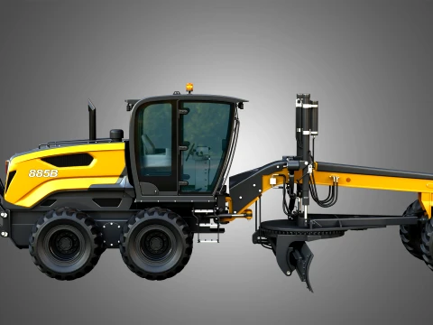 885B Motor Grader Series 2 3D Model