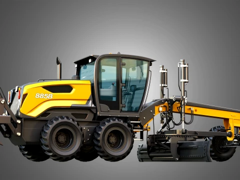 885B Motor Grader Series 2 3D Model