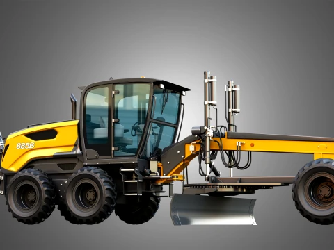 885B Motor Grader Series 2 3D Model