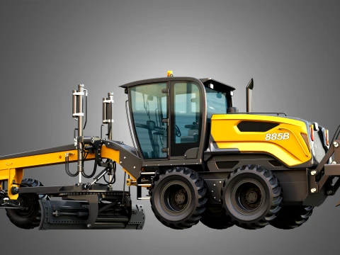 885B Motor Grader Series 2 3D Model