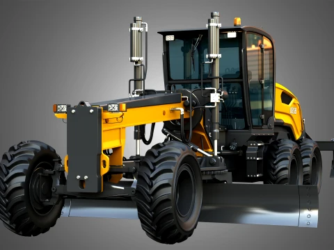 885B Motor Grader Series 2 3D Model