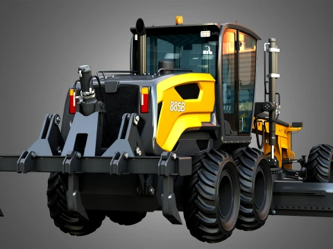 885B Motor Grader Series 2 3D Model