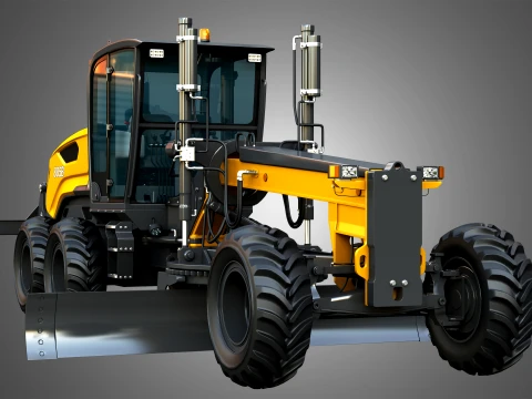 885B Motor Grader Series 2 3D Model