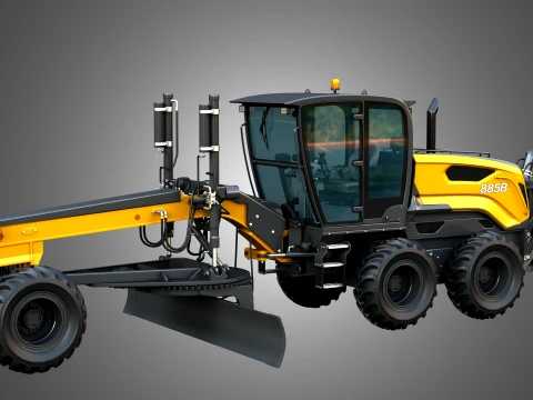 885B Motor Grader Series 2 3D Model
