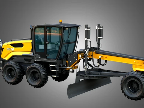 885B Motor Grader Series 2 3D Model