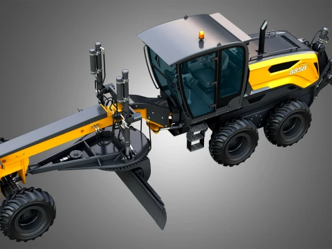 885B Motor Grader Series 2 3D Model