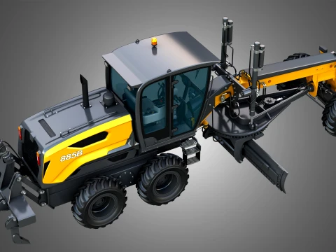 885B Motor Grader Series 2 3D Model