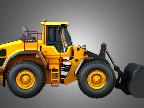 L180H ホイールローダー 3Dモデル