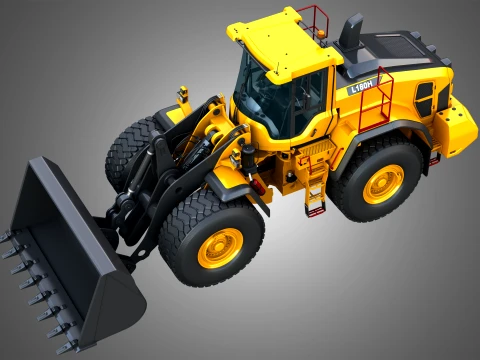 L180H ホイールローダー 3Dモデル