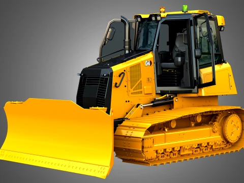 D4 Tier-4 Crawler Dozer 3D Model