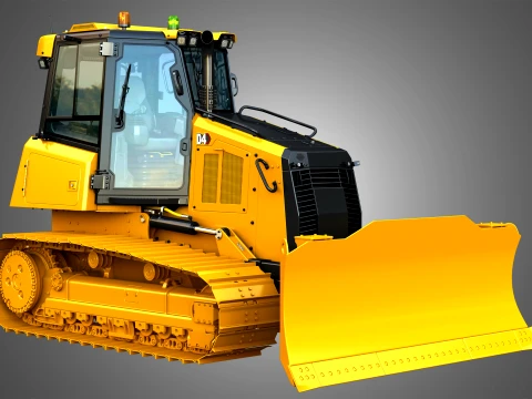 D4 Tier-4 Crawler Dozer 3D Model