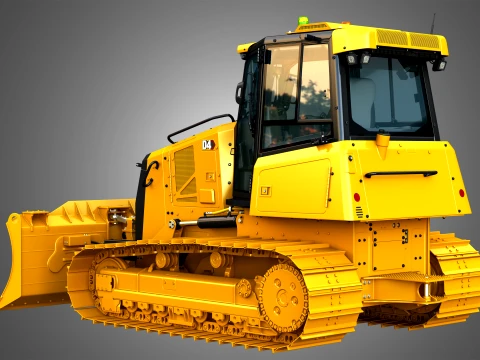 D4 Tier-4 Crawler Dozer 3D Model