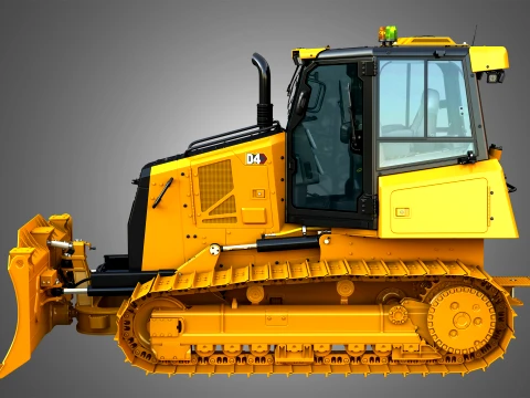 D4 Tier-4 Crawler Dozer 3D Model