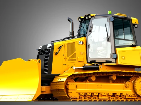 D4 Tier-4 Crawler Dozer 3D Model