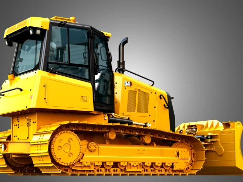 D4 Tier-4 Crawler Dozer 3D Model