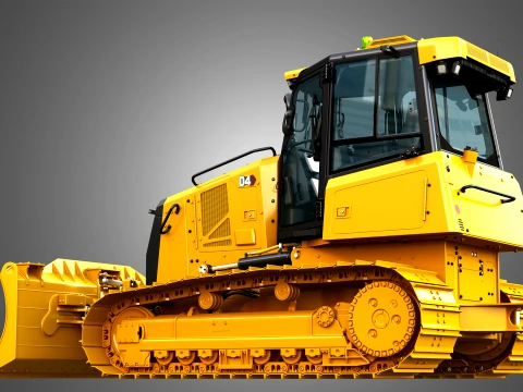 D4 Tier-4 Crawler Dozer 3D Model