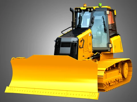 D4 Tier-4 Crawler Dozer 3D Model