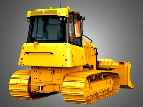 D4 Tier-4 Crawler Dozer 3D Model