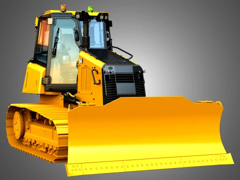 D4 Tier-4 Crawler Dozer 3D Model