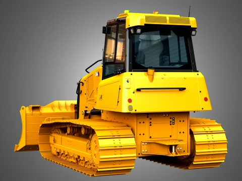 D4 Tier-4 Crawler Dozer 3D Model