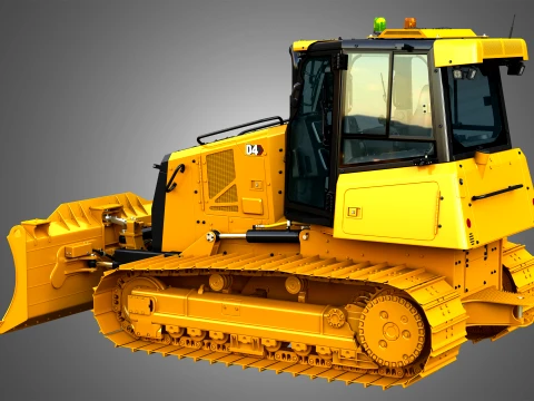 D4 Tier-4 Crawler Dozer 3D Model