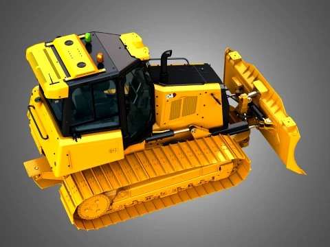 D4 Tier-4 Crawler Dozer 3D Model