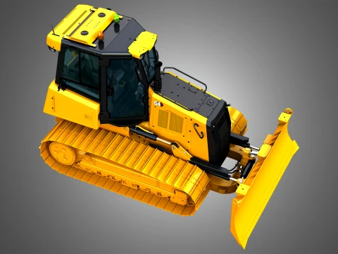 D4 Tier-4 Crawler Dozer 3D Model