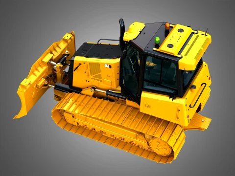 D4 Tier-4 Crawler Dozer 3D Model