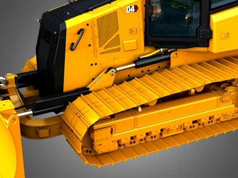 D4 Tier-4 Crawler Dozer 3D Model
