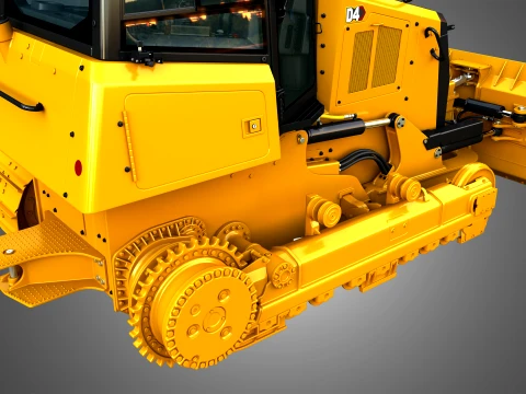 D4 Tier-4 Crawler Dozer 3D Model