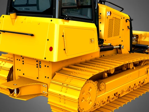 D4 Tier-4 Crawler Dozer 3D Model
