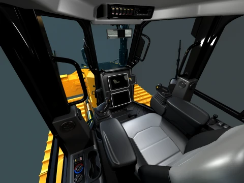 D4 Tier-4 Crawler Dozer 3D Model