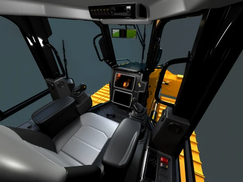 D4 Tier-4 Crawler Dozer 3D Model
