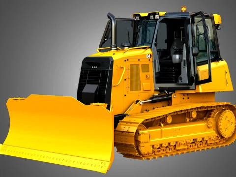 D4 Tier-3 Crawler Dozer 3D Model