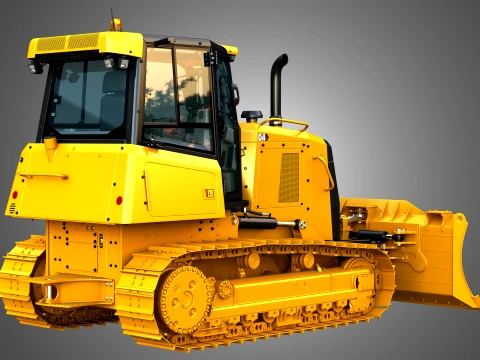 D4 Tier-3 Crawler Dozer 3D Model