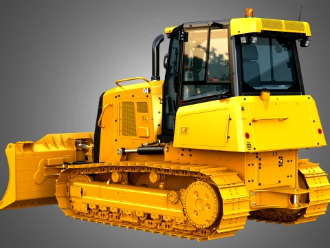 D4 Tier-3 Crawler Dozer 3D Model