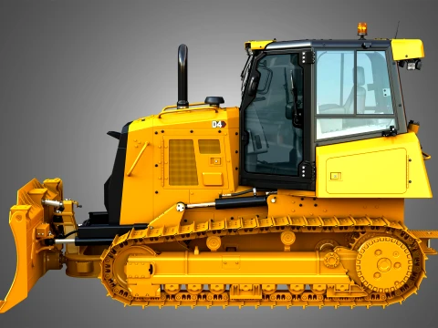 D4 Tier-3 Crawler Dozer 3D Model