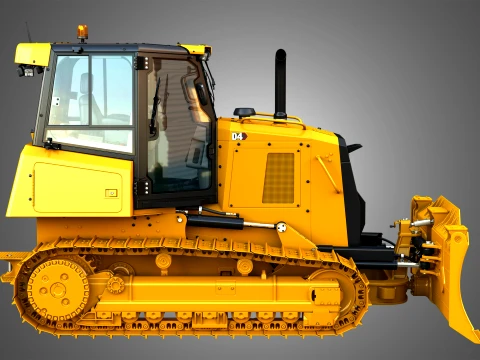 D4 Tier-3 Crawler Dozer 3D Model