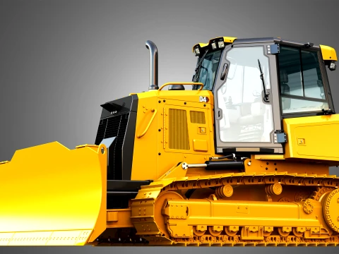 D4 Tier-3 Crawler Dozer 3D Model