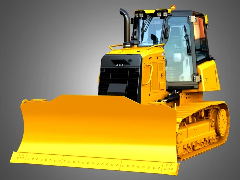 D4 Tier-3 Crawler Dozer 3D Model