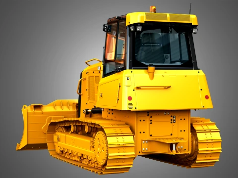 D4 Tier-3 Crawler Dozer 3D Model