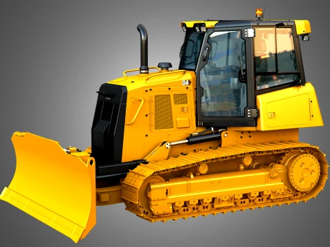 D4 Tier-3 Crawler Dozer 3D Model