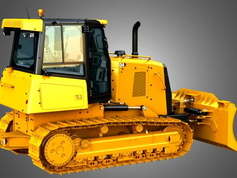 D4 Tier-3 Crawler Dozer 3D Model